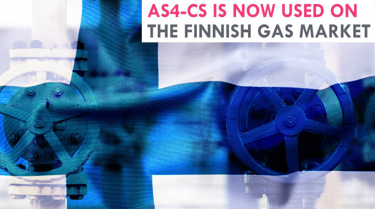 Finnish gas market using Navitasoft AS4 data communication